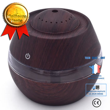 TD® Humidificateur Diffuseur huiles essentielles aromathérapie - Diffuseur LED 7 couleur - Traitement Purificteur d'air pour maison